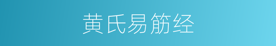 黄氏易筋经的同义词