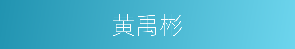 黄禹彬的同义词