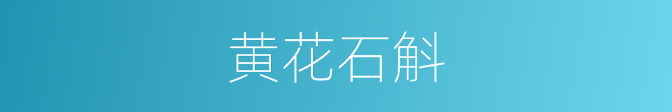 黄花石斛的同义词