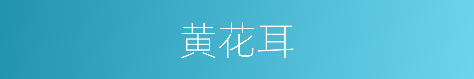 黄花耳的同义词