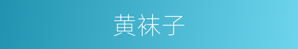 黄袜子的同义词
