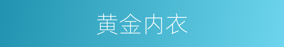 黄金内衣的同义词