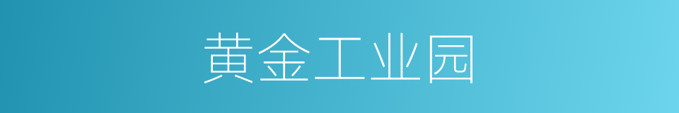 黄金工业园的同义词