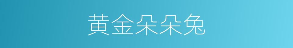 黄金朵朵兔的同义词