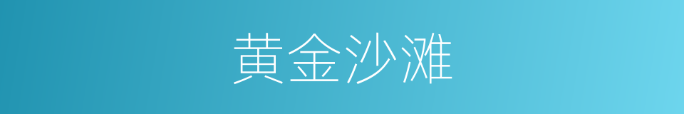 黄金沙滩的同义词