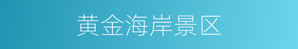 黄金海岸景区的同义词