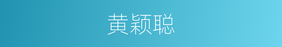 黄颖聪的同义词