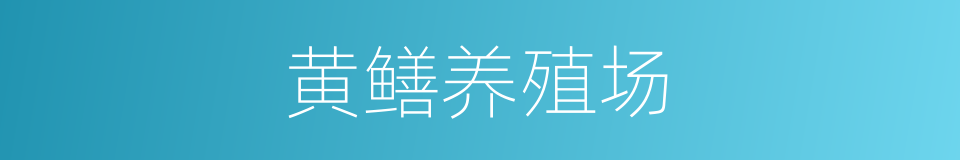 黄鳝养殖场的同义词