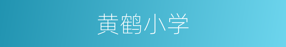 黄鹤小学的同义词