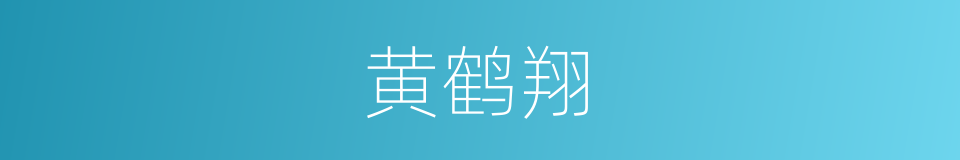 黄鹤翔的同义词