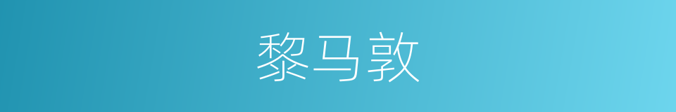 黎马敦的同义词