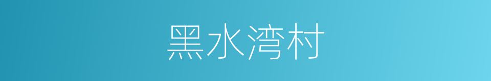 黑水湾村的同义词