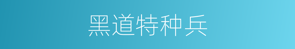 黑道特种兵的同义词