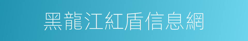 黑龍江紅盾信息網的同義詞