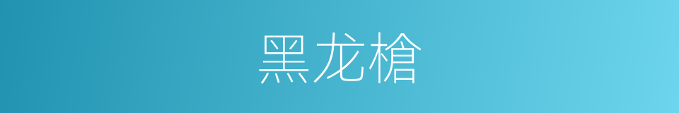 黑龙槍的同義詞