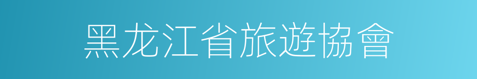 黑龙江省旅遊協會的同義詞