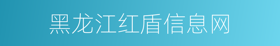 黑龙江红盾信息网的同义词