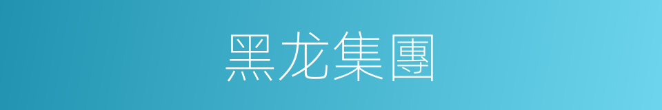 黑龙集團的同義詞