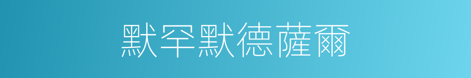 默罕默德薩爾的同義詞