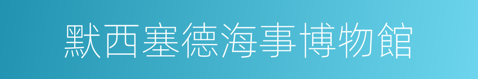 默西塞德海事博物館的同義詞