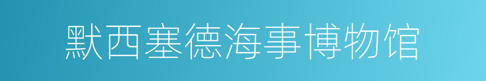 默西塞德海事博物馆的同义词