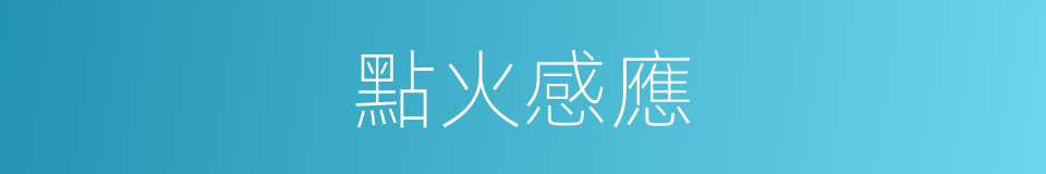 點火感應的同義詞