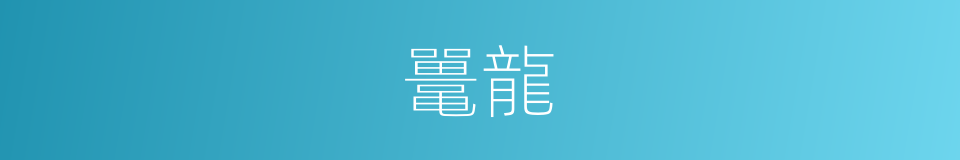 鼍龍的意思