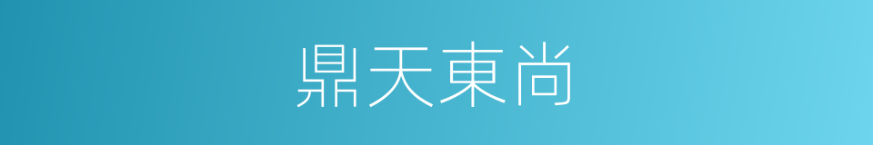 鼎天東尚的同義詞