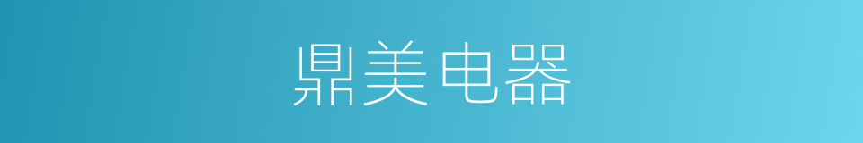 鼎美电器的同义词