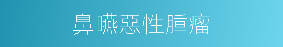 鼻嚥惡性腫瘤的同義詞