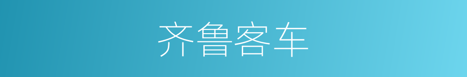 齐鲁客车的同义词