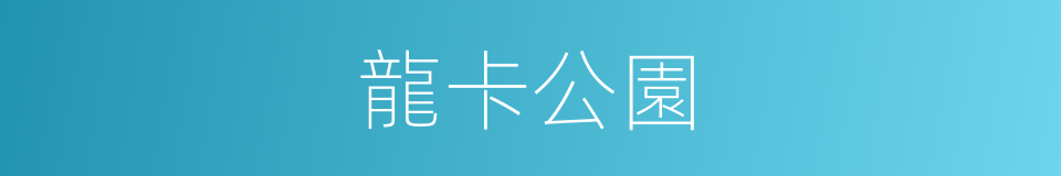 龍卡公園的同義詞