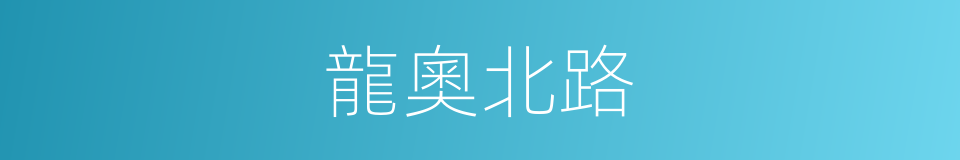 龍奧北路的同義詞