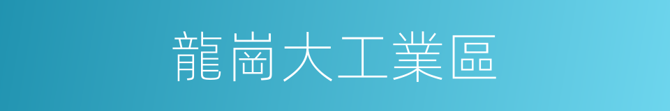 龍崗大工業區的同義詞