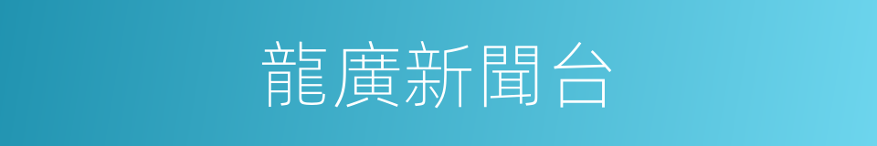 龍廣新聞台的同義詞