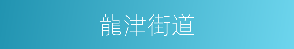 龍津街道的同義詞