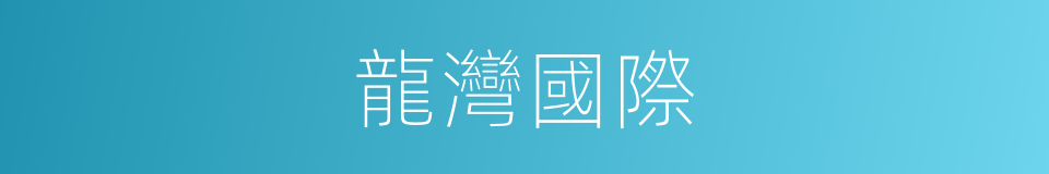 龍灣國際的同義詞