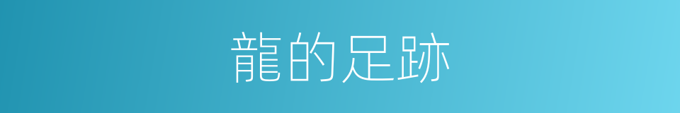 龍的足跡的同義詞