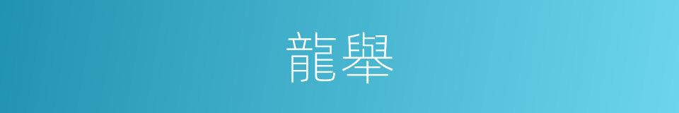 龍舉的意思