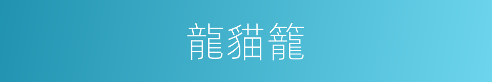 龍貓籠的同義詞