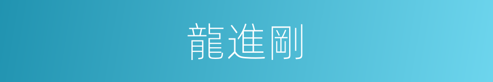 龍進剛的同義詞