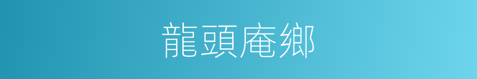 龍頭庵鄉的同義詞