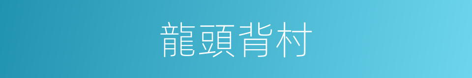 龍頭背村的同義詞