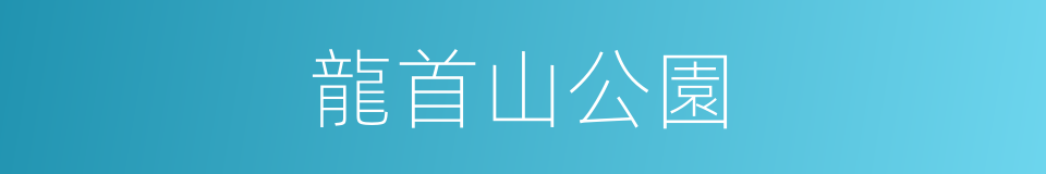 龍首山公園的同義詞