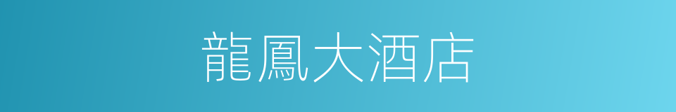 龍鳳大酒店的同義詞