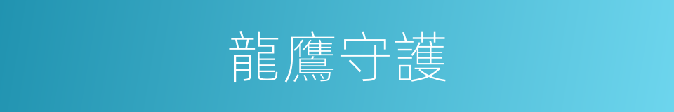 龍鷹守護的同義詞