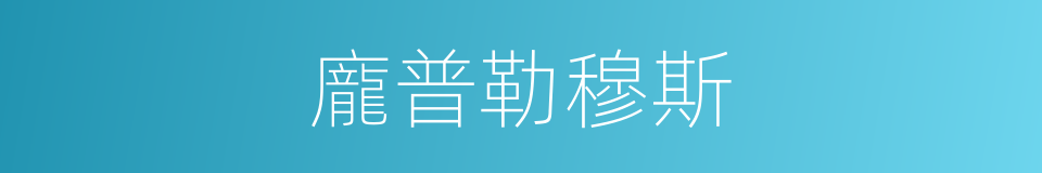 龐普勒穆斯的同義詞