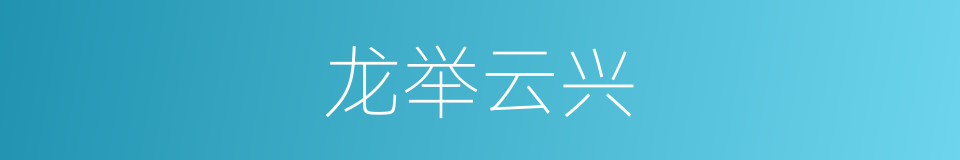 龙举云兴的意思