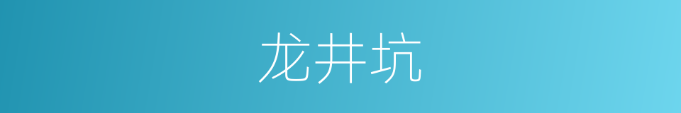 龙井坑的同义词