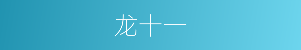 龙十一的同义词